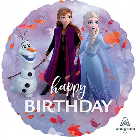 Шар Круг Happy Birthday Холодное сердце